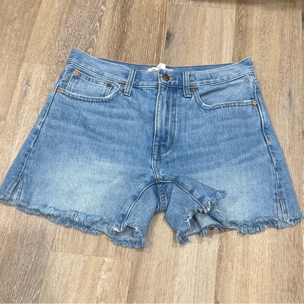 MADEWELL Women’s Denim Relaxed Mid-Lenght Shorts Size 26